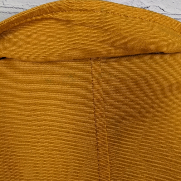 Dressup Mustard Gold Canvas Trench Coat Jacket L - Picture 9 of 13